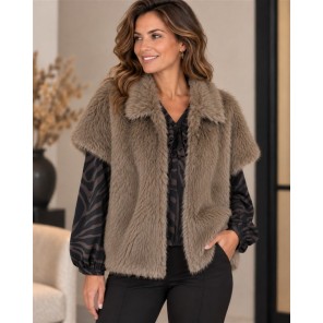 Lady Day Gilet fluffy L49.101.3562 Jenna Walnoot